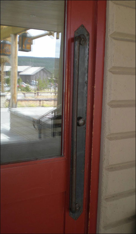 red door handle